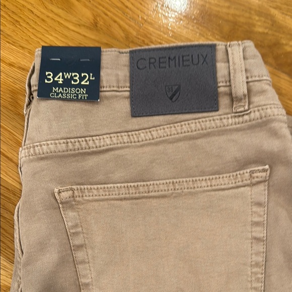 NYT - Daniel Cremieux Madison Classic Fit Khaki Pants - 34 X 32 - Picture 2 of 6